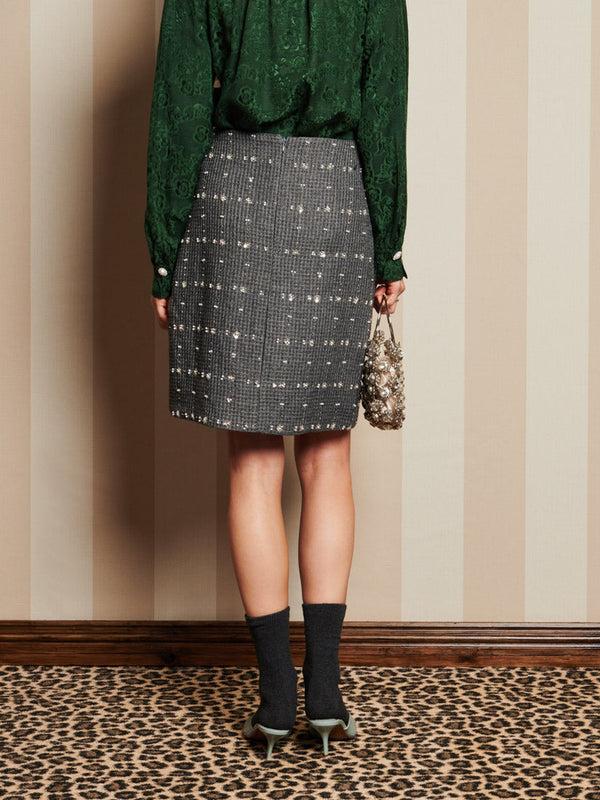 Sister Jane DREAM Parlour Tweed Midi Skirt