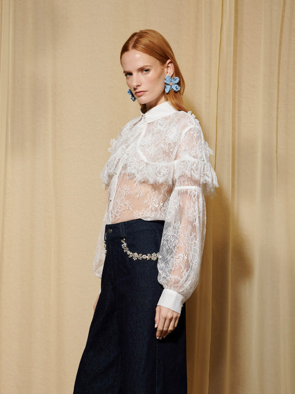 Sister Jane DREAM Promise Lace Cape Shirt