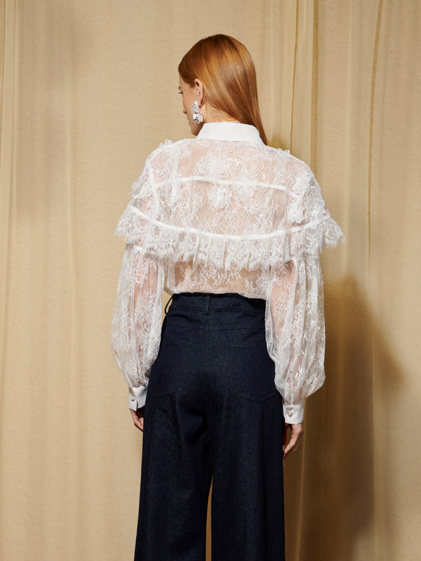 Sister Jane DREAM Promise Lace Cape Shirt