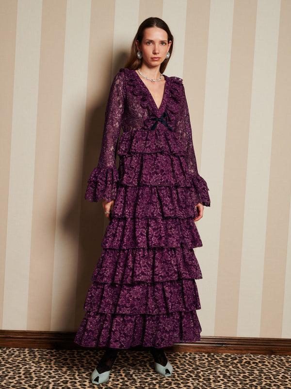 sister jane DREAM Quill Lace Maxi Dress