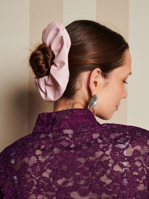 sister jane DREAM Rose-Spun PU Scrunchie