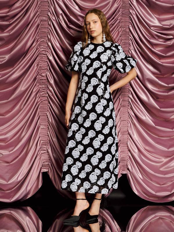 sister jane DREAM Roxie Rose Sequin Maxi Dress