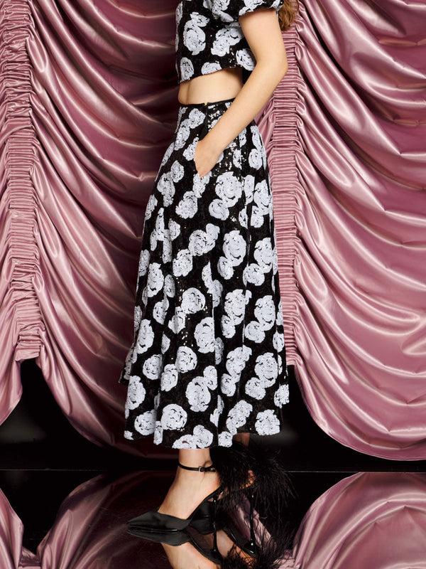 Sister Jane DREAM Roxie Rose Sequin Midi Skirt