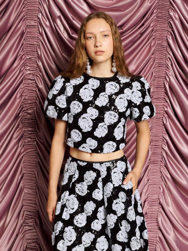 sister jane DREAM Roxie Rose Sequin Top