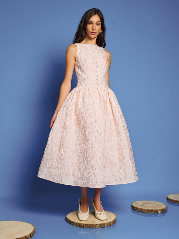 sister jane DREAM Sun Soaked Jacquard Midi Dress