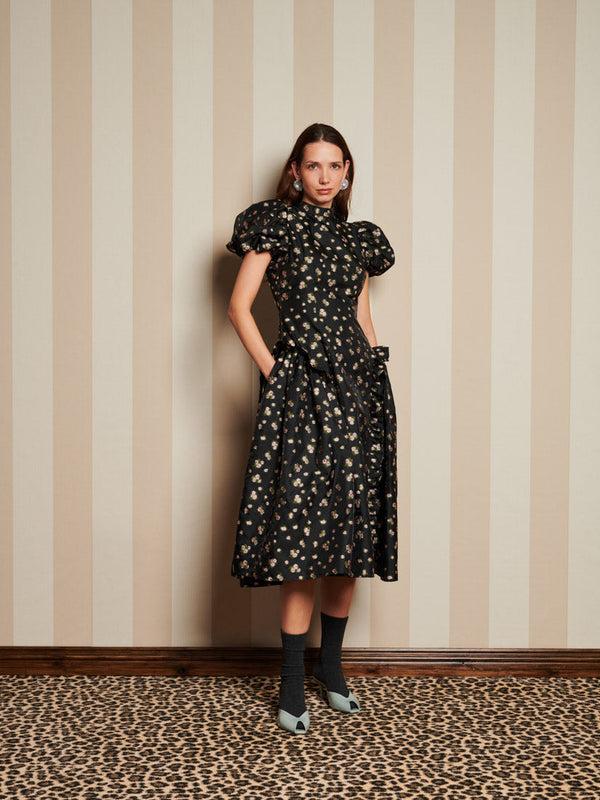 Sister Jane DREAM Tea Rose Jacquard Midi Dress