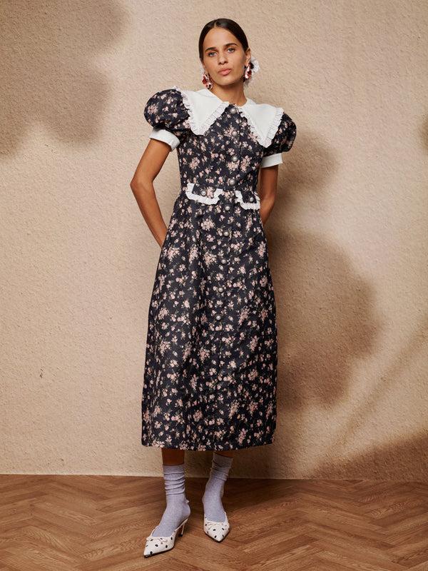 sister jane Eclipse Ditsy Midi Dress