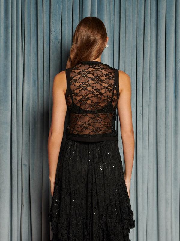 Sister Jane Eclipse Lace Bow Top