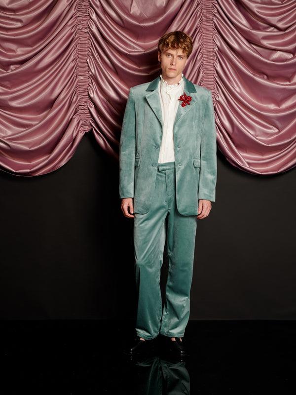 Sister Jane Elio Velvet Single Breasted Blazer