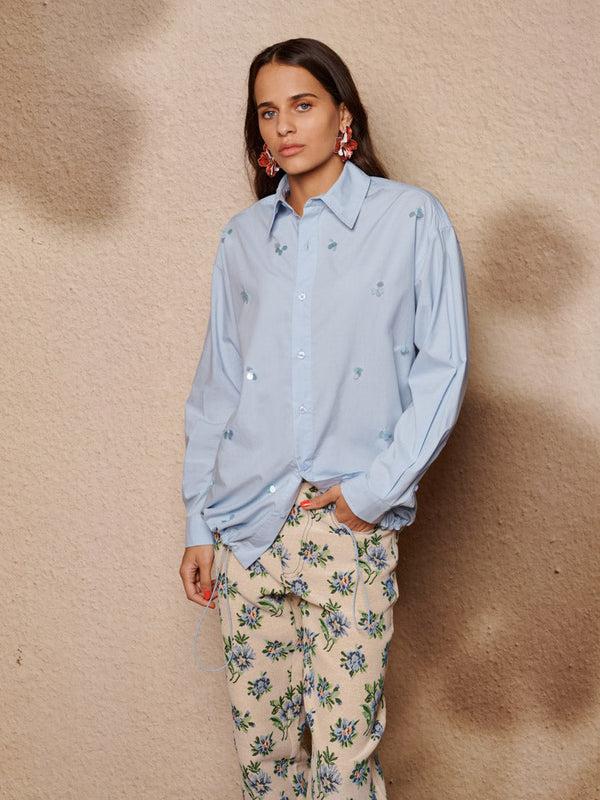 Sister Jane Ellis Embellished Drawstring Shirt