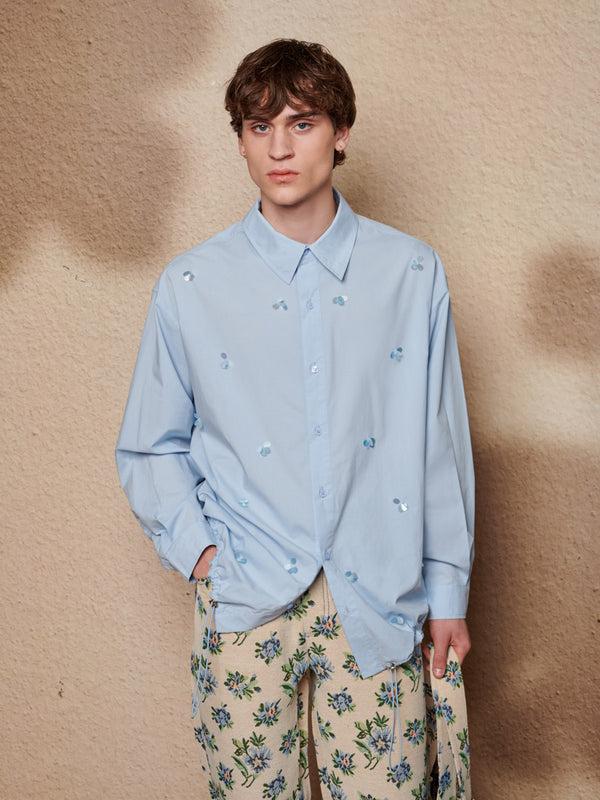 sister jane Ellis Embellished Drawstring Shirt