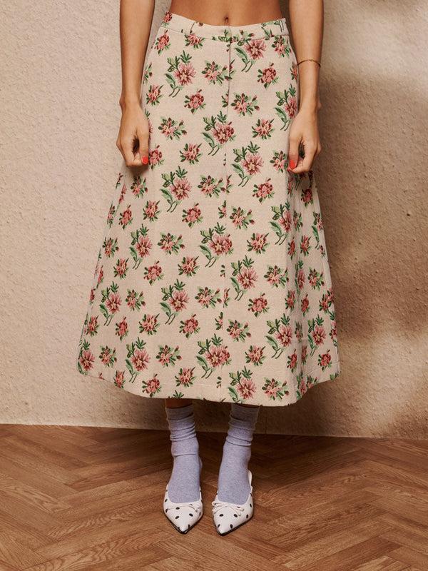 sister jane Ember Tapestry Midi Skirt