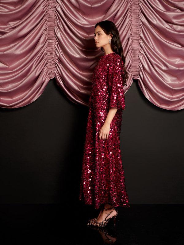 Sister Jane Empire Sequin Midi Dress
