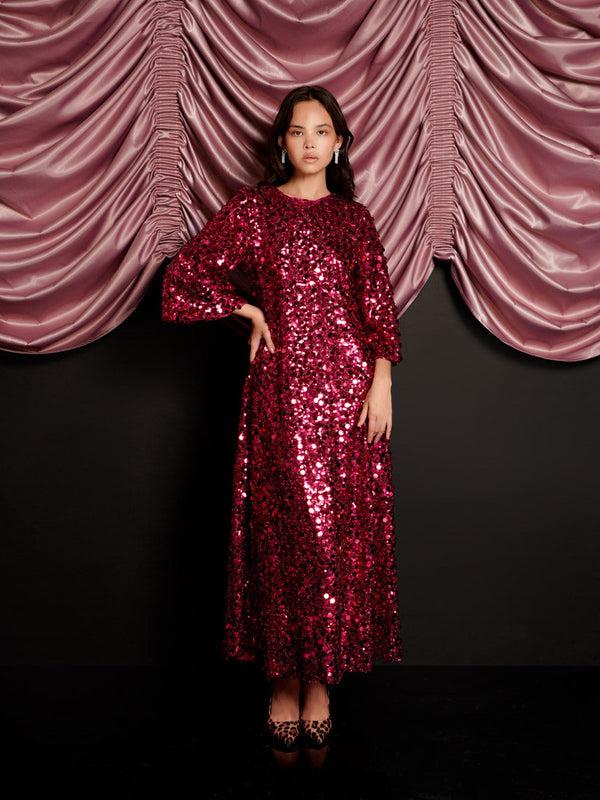 Sister Jane Empire Sequin Midi Dress