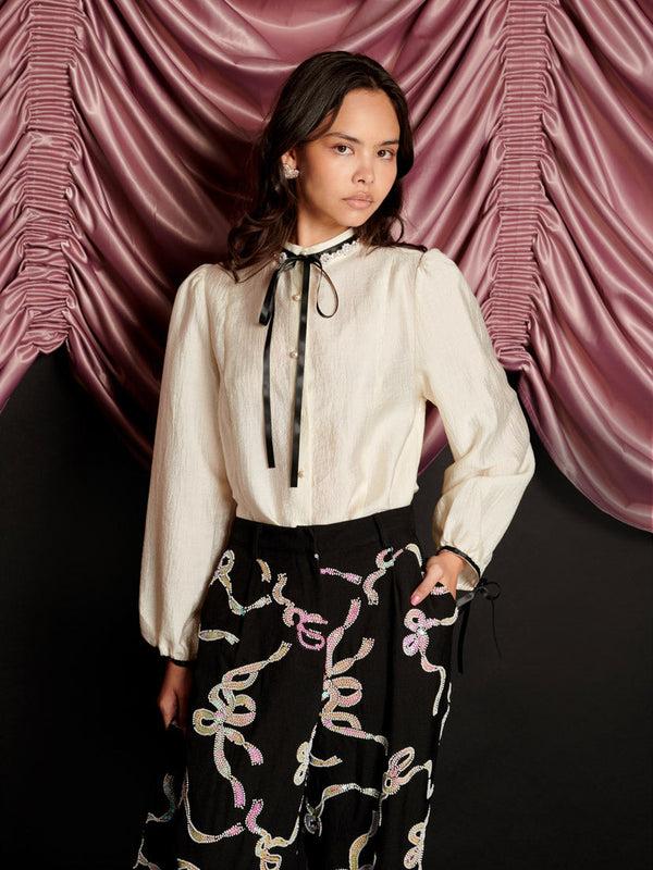 sister jane Encore Trim Blouse