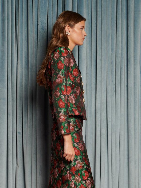 Sister Jane Fantasy Jacquard Cropped Blazer