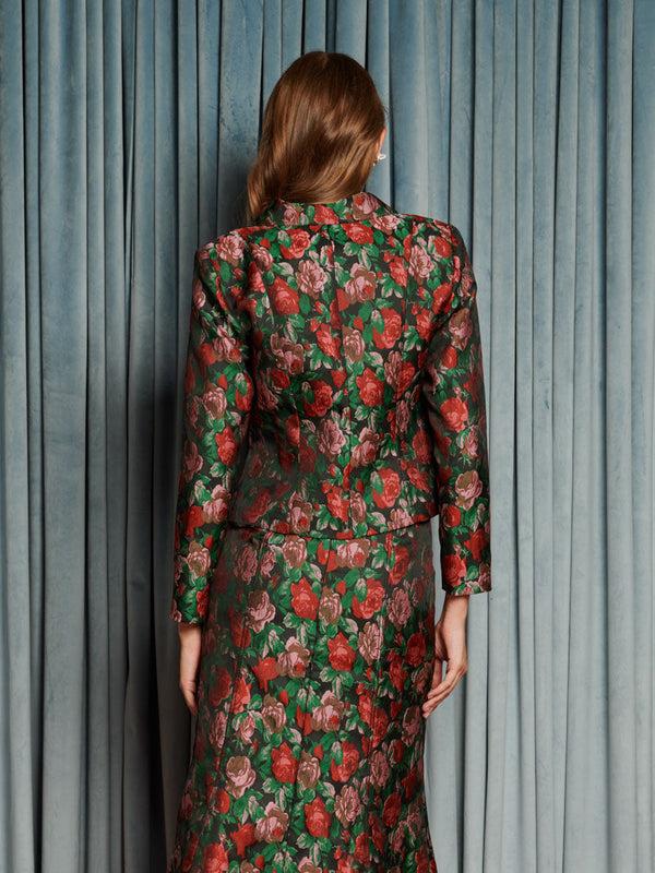 Sister Jane Fantasy Jacquard Cropped Blazer