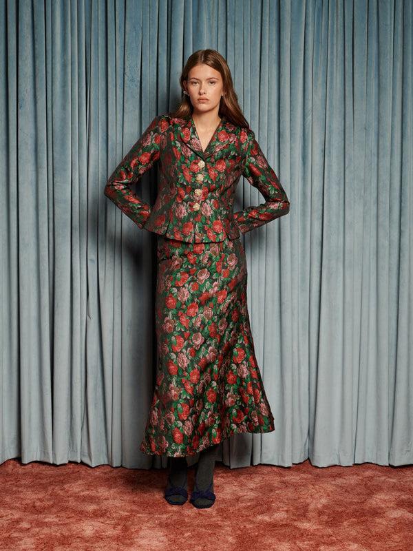 Sister Jane Fantasy Jacquard Cropped Blazer