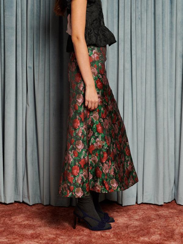 Sister Jane Fantasy Jacquard Midi Skirt