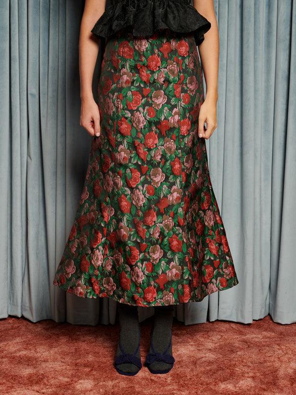 sister jane Fantasy Jacquard Midi Skirt