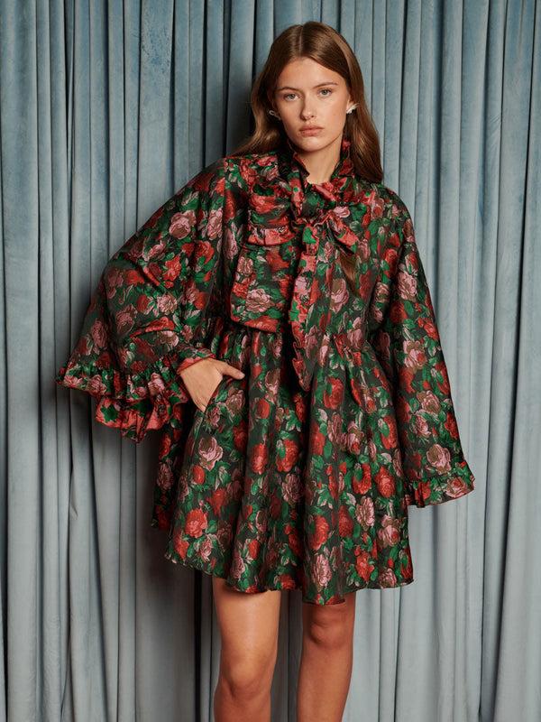 sister jane Fantasy Jacquard Mini Dress