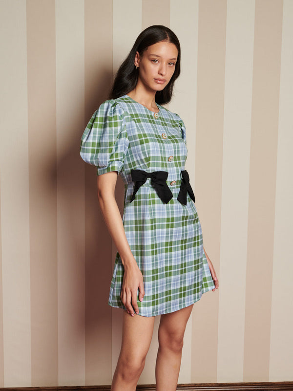 sister jane Foyer Check Mini Dress
