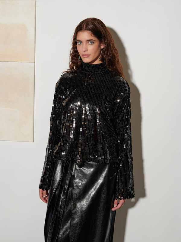 sister jane Ghospell Anita Sequin Top