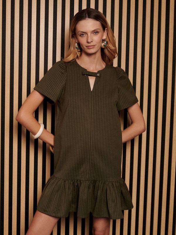 sister jane Ghospell Bettie Pinstripe Mini Dress