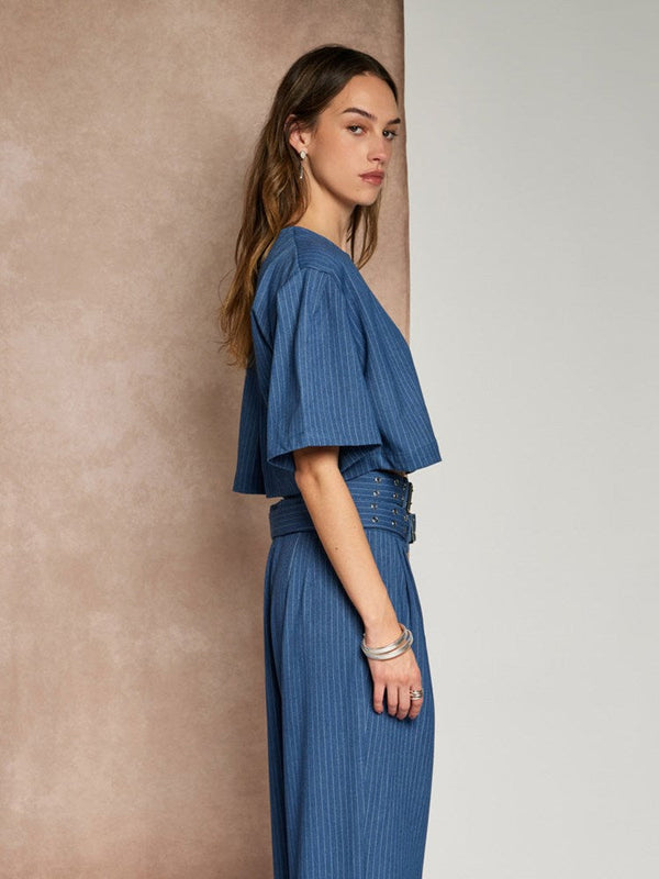 Sister Jane Ghospell Bettie Pinstripe Top