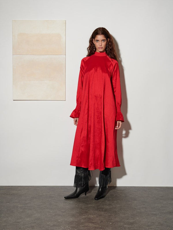 Sister Jane Ghospell Clarissa Taffeta Midi Dress