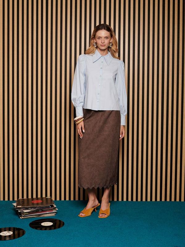 Sister Jane Ghospell Courtney Studded Midi Skirt