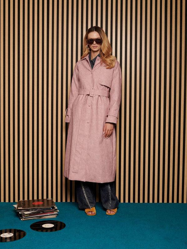 Sister Jane Ghospell Dusty PU Trench Coat