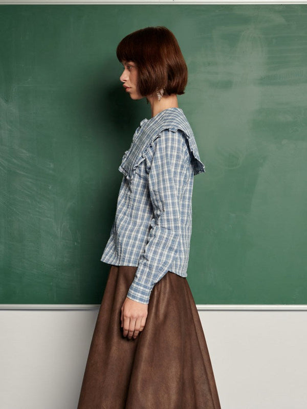 Sister Jane Ghospell Esra Check Blouse