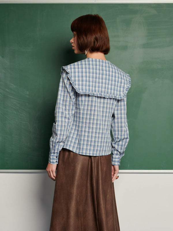 Sister Jane Ghospell Esra Check Blouse