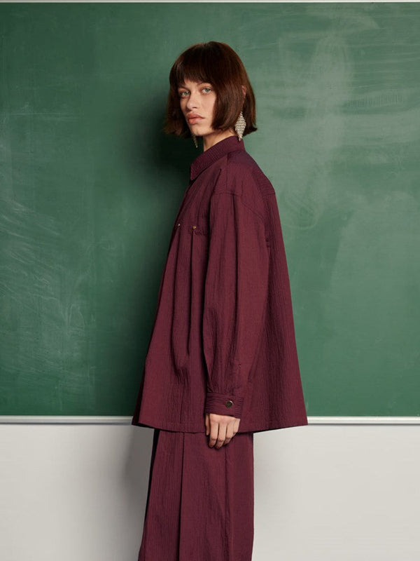 Sister Jane Ghospell Kiraz Pleated Shirt