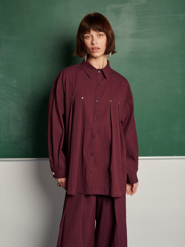 sister jane Ghospell Kiraz Pleated Shirt