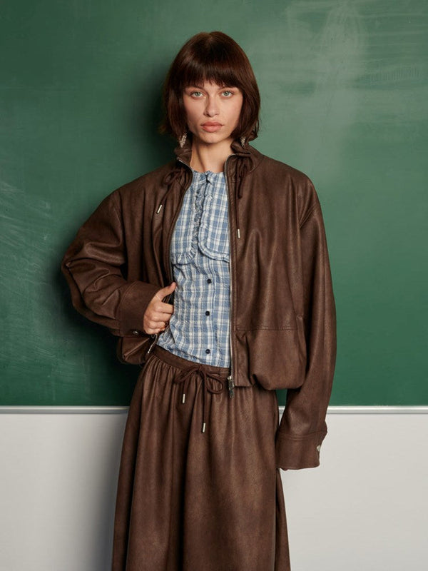 sister jane Ghospell Max PU Jacket