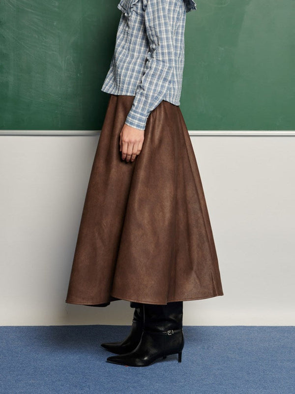 Sister Jane Ghospell Max PU Midi Skirt