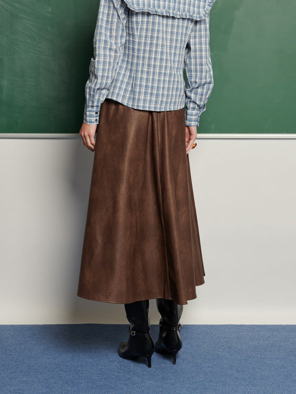 Sister Jane Ghospell Max PU Midi Skirt