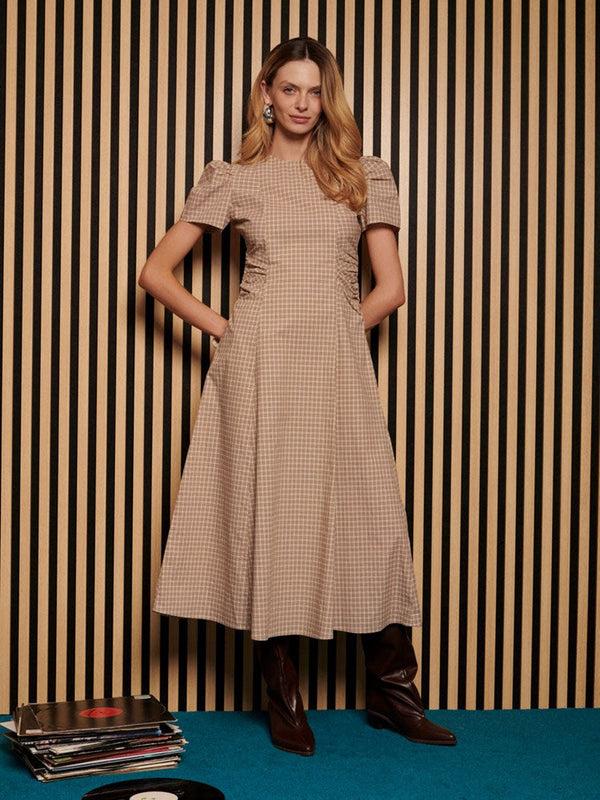 sister jane Ghospell Rita Check Midi Dress
