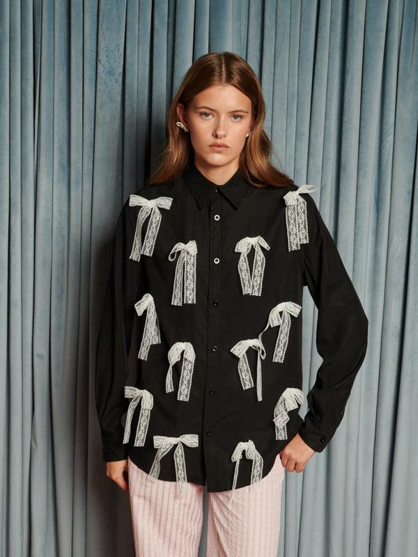 Sister Jane Gibson Lace Bow Shirt