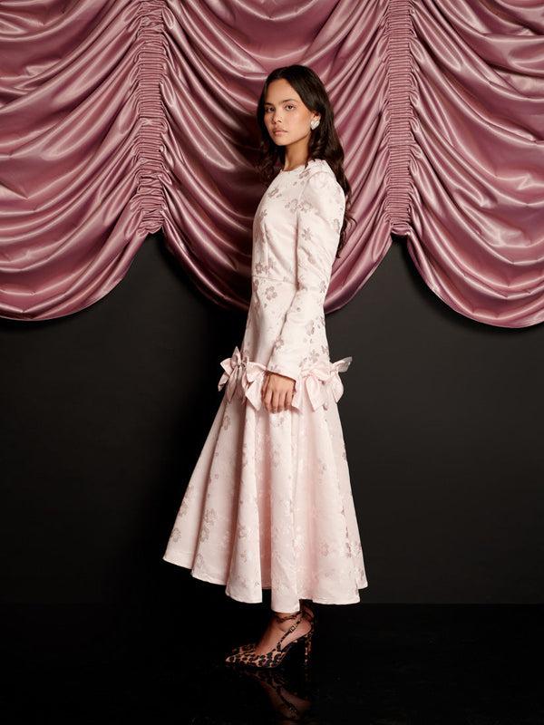 Sister Jane Gloss Jacquard Midi Dress