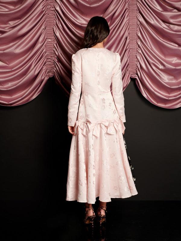 Sister Jane Gloss Jacquard Midi Dress