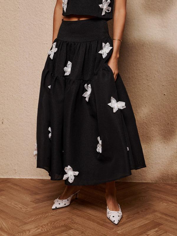 sister jane Glow Flora Midi Skirt