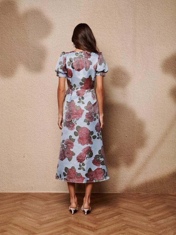 Sister Jane Glowstate Jacquard Wrap Dress