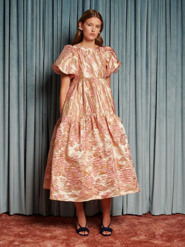 sister jane Harmonia Jacquard Midi Dress