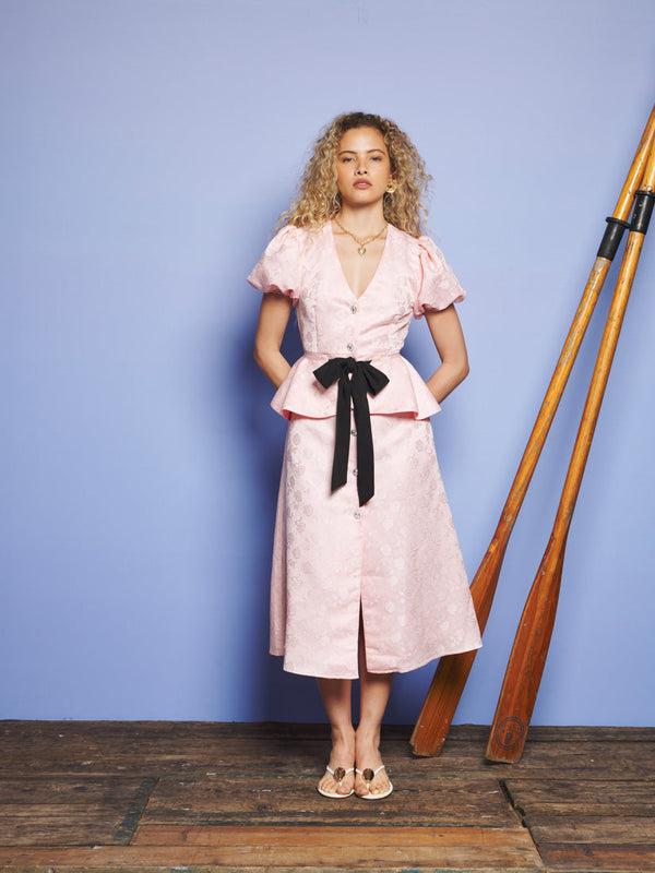 Sister Jane Hazel Jacquard Midi Dress