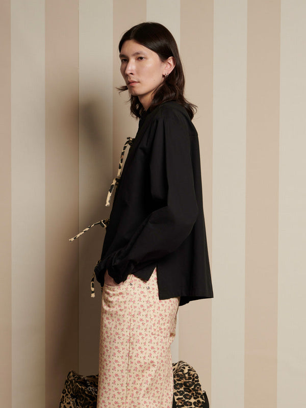 Sister Jane Howard Leopard Tie Shirt