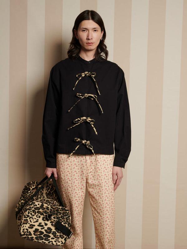 sister jane Howard Leopard Tie Shirt