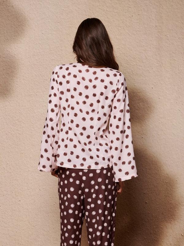 Sister Jane Illume Spot Pyjama Tie Top